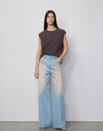 "Wantful Fantasy" Heavy Industry Washed Spray Colored Wide Leg Jeans Women's Low Waist Straight Leg Bootleg Pants - variant_title