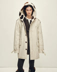 Firelady Wild Heartbeat autumn birch coffee merino sheepskin parka front cutout