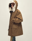 Firelady Wild Heartbeat green rice white parka side view