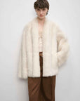 "Winter Love Island"Tuscan fur one - piece coat women's long hanging collar straight fur coat - variant_title