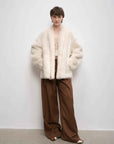 "Winter Love Island"Tuscan fur one - piece coat women's long hanging collar straight fur coat - variant_title