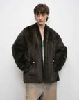 "Winter Love Island"Tuscan fur one - piece coat women's long hanging collar straight fur coat - variant_title