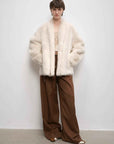 "Winter Love Island"Tuscan fur one - piece coat women's long hanging collar straight fur coat - variant_title