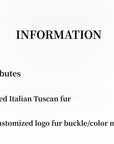 Winter Snow hooded Toscana shearling coat materials information