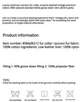 Firelady Winter Street Lights parka product details, materials and care information