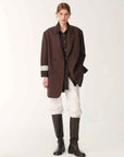 Women's high - density fine silk wool peaked lapel suit jacket - variant_title