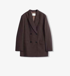 Women's high - density fine silk wool peaked lapel suit jacket - variant_title