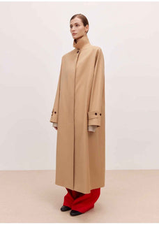 Women's Trench Coat Mid - Length British Wool Blend Petite - Friendly Overcoat "Fragrant Moment" - variant_title