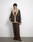 Women's white straight casual wide waist drape floor - length wide leg pants - variant_title
