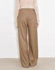 "Workplace Ladies" Fashionable drapey single pleat skinny wide - leg mid - low waist casual pants for women - variant_title