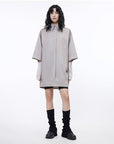 Workplace Siren Style College Style Silhouette Splicing Fashion Design Pullover Shirt - variant_title