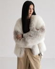 Yukino Dream colorful Finnish fox fur coat product image 13