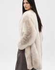 Yukino Dream colorful Finnish fox fur coat product image 17