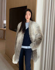 Yukino Dream Imported Colorful Fox Fur Coat from Finland - variant_title