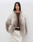 Yukino Dream Imported Colorful Fox Fur Coat from Finland - variant_title