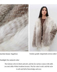 Yukino Dream Imported Colorful Fox Fur Coat from Finland - variant_title