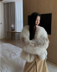 Yukino Dream Imported Colorful Fox Fur Coat from Finland - variant_title