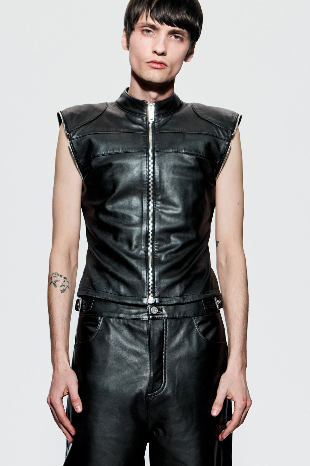 Deadwood Dita jacket worn without sleeves, showing its vest armholes