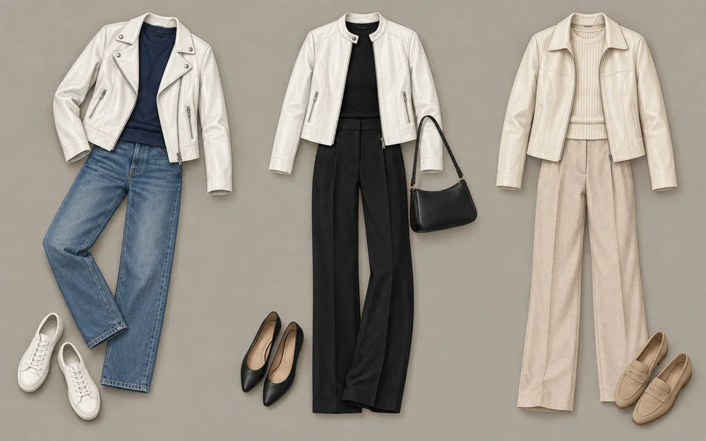 AI-generated styling illustration; hypothetical outfit combinations, not actual Firelady products.
