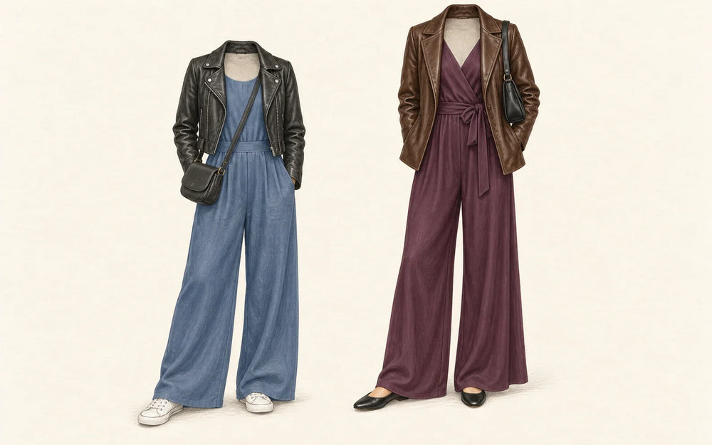 AI-generated styling illustration; hypothetical outfit combinations, not actual Firelady products.