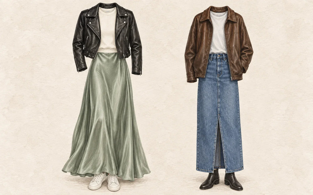 AI-generated styling illustration; hypothetical outfit combinations, not actual Firelady products.