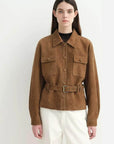 Twilight Knight cropped suede safari jacket - 02