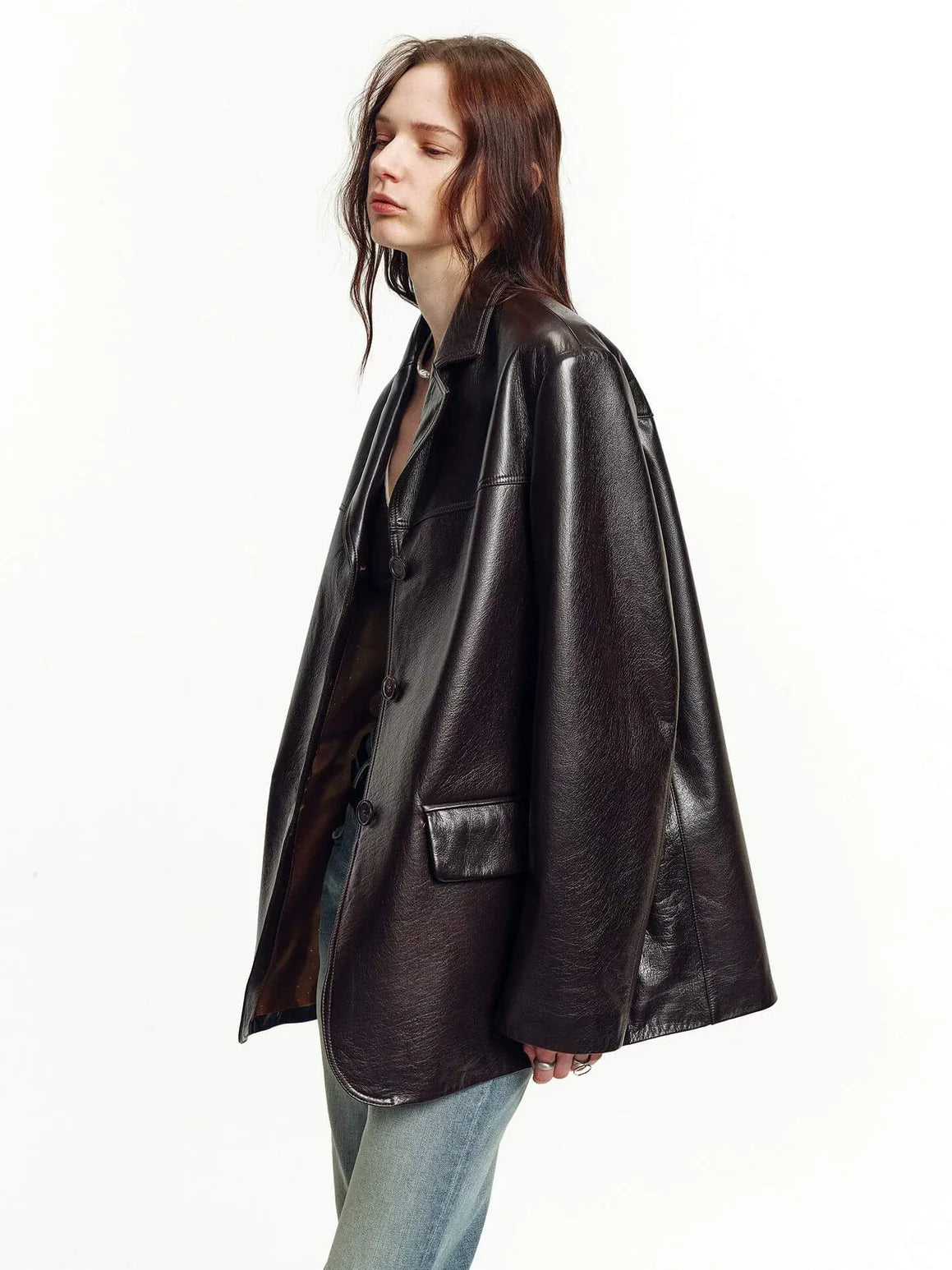 Firelady Fur Spray-Finish Sheepskin Blazer