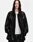 Firelady Fur Women's Waxed Lambskin Leather Jacket Time Traveler