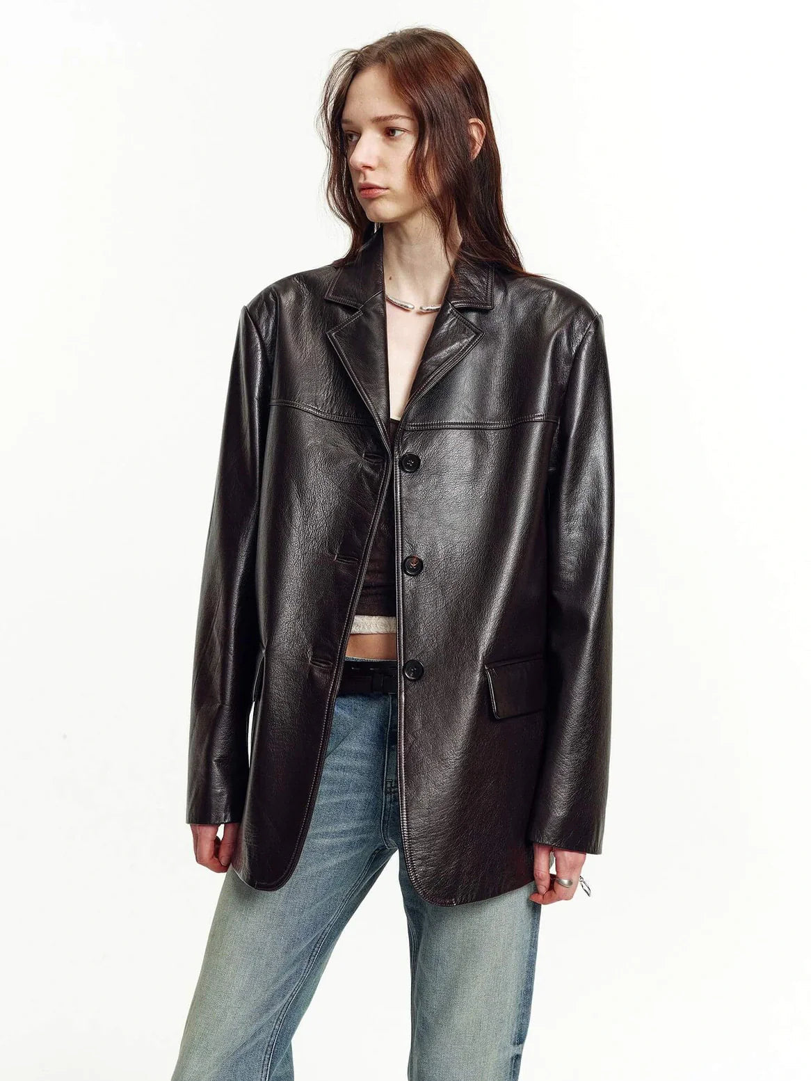Firelady Fur Spray-Finish Sheepskin Blazer