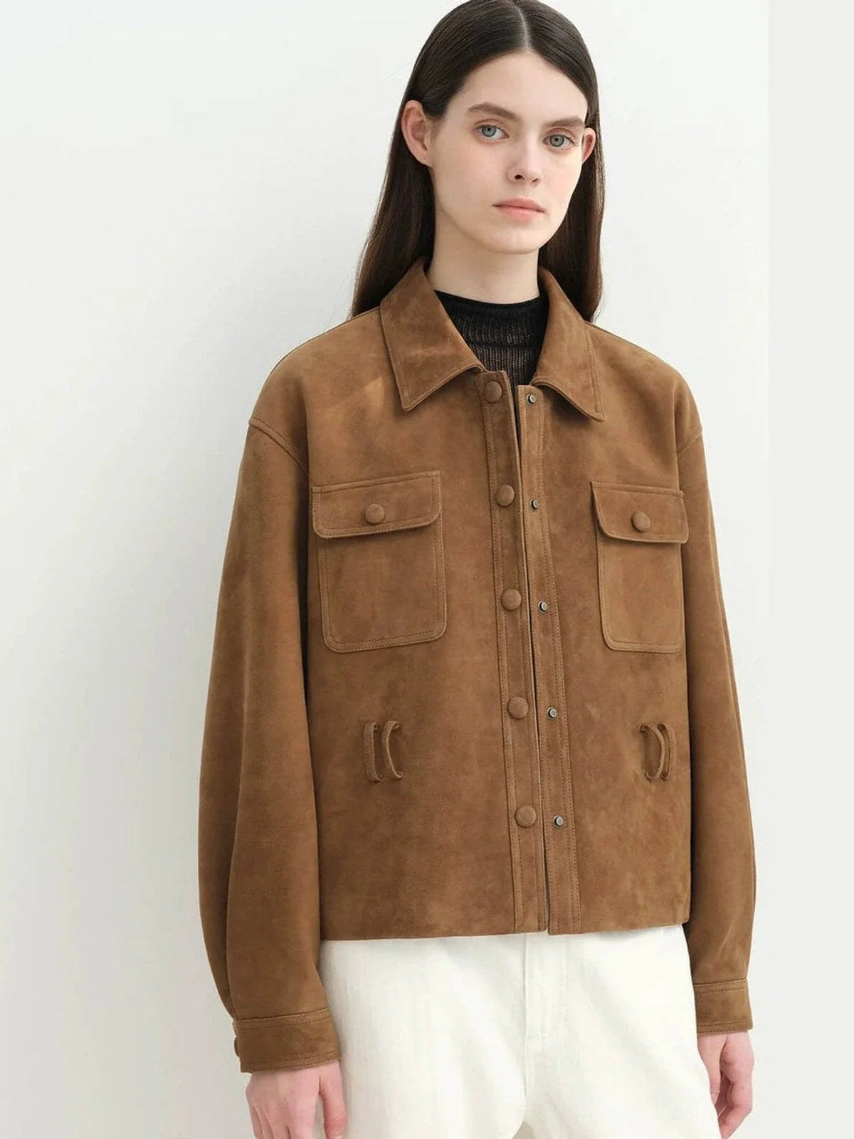 Twilight Knight cropped suede safari jacket - 04