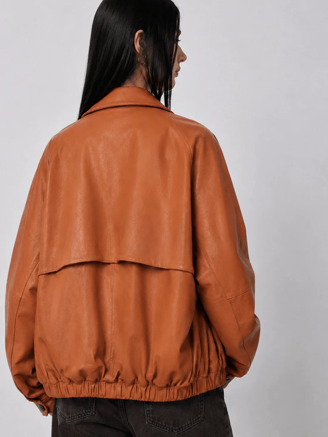 Heavy Wash Waxed Sheepskin Jacket Genuine Leather Outerwear "Sydney Reincarnation" Firelady Fur
