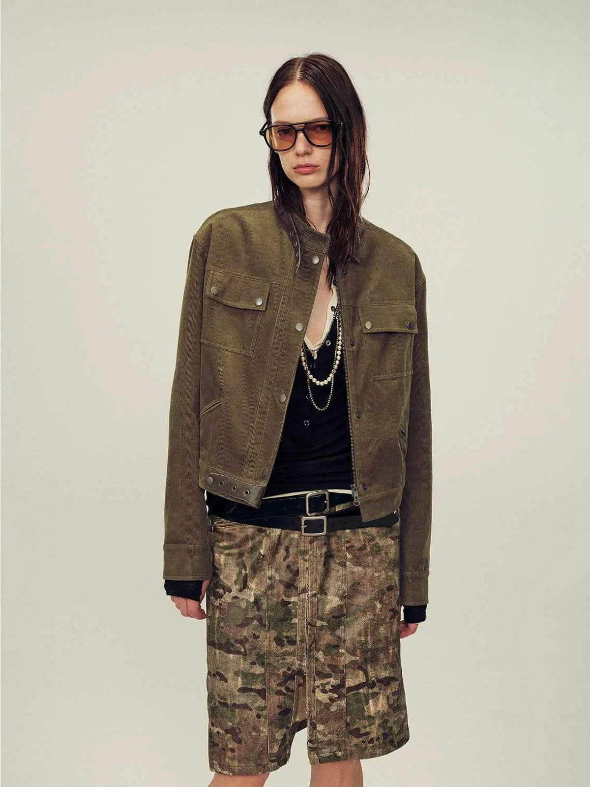 Modern Call vintage workwear jacket - Army green