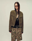 Modern Call vintage workwear jacket - Army green