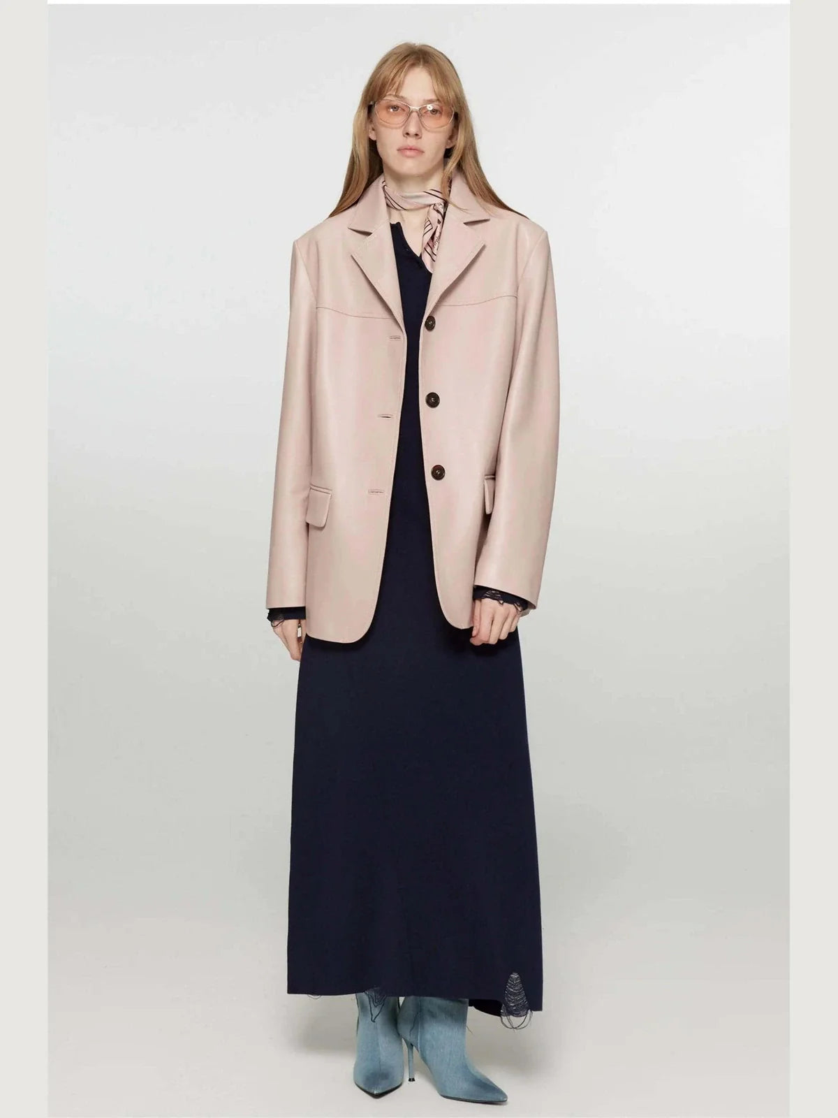 Firelady Fur Spray-Finish Sheepskin Blazer