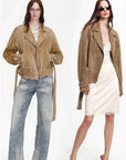 Modern Times sheepskin moto jacket - 11