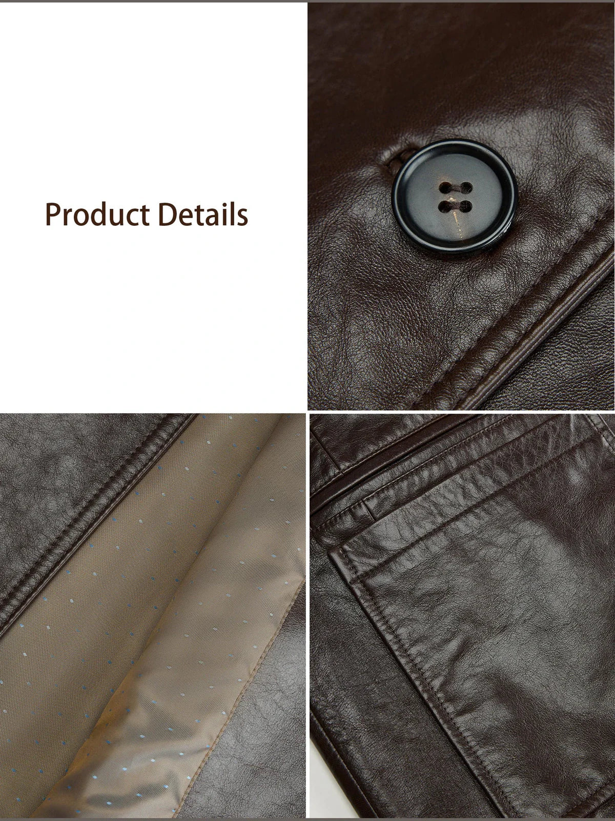 Firelady Fur American Focus Leather Biker Jacket product details