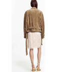 Modern Times sheepskin moto jacket - 13
