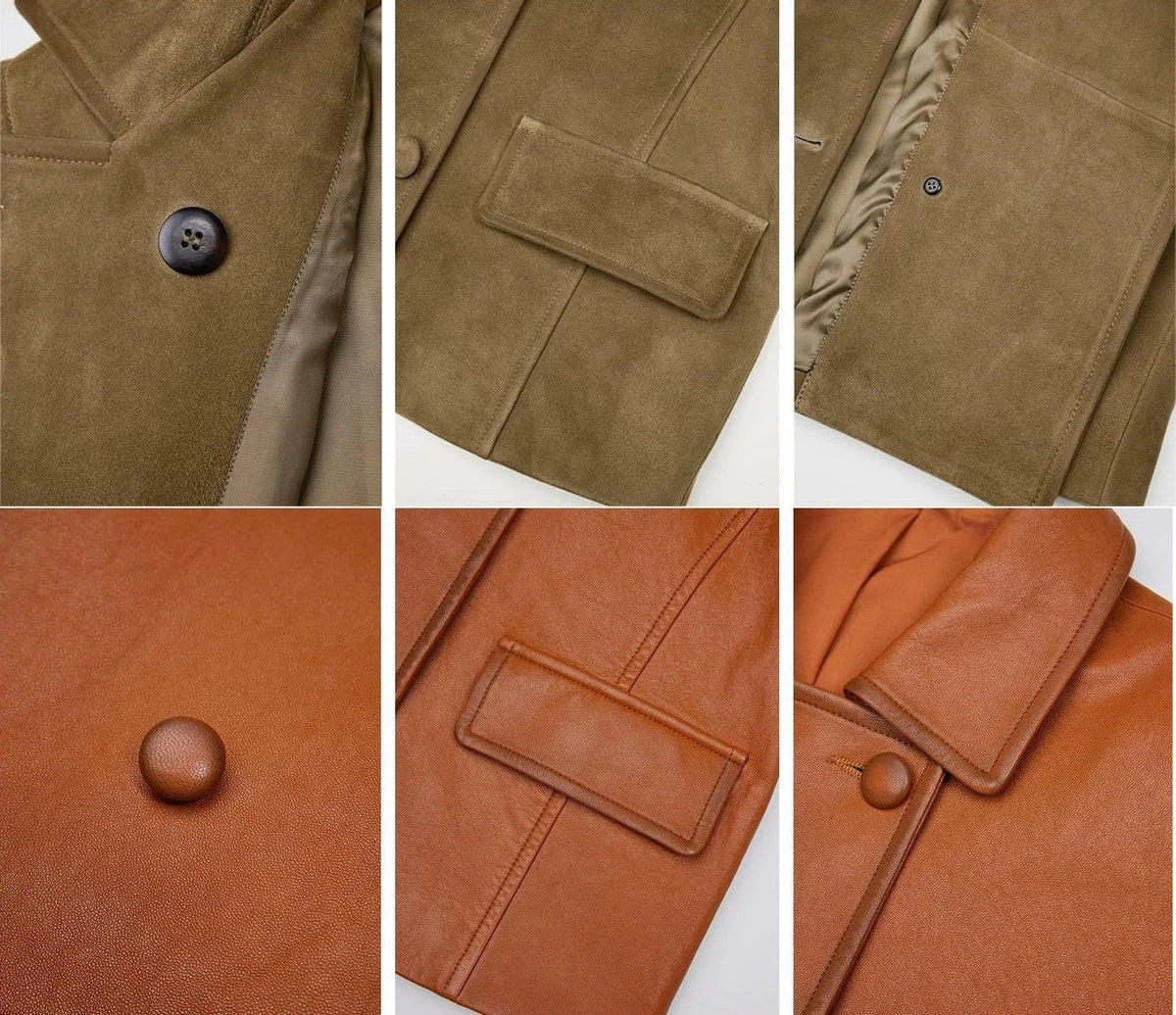 Nth power suede leather jacket product details