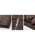 Fireladyfur Winter is Coming brown parka zipper pocket fabric and cuff detail collage