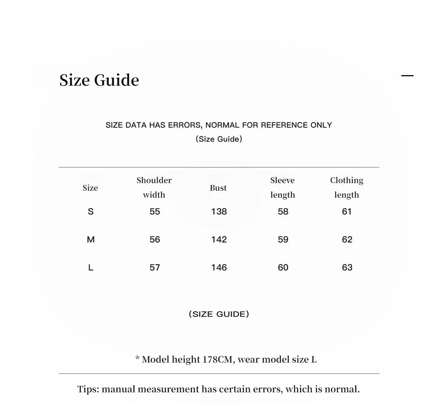 Fireladyfur Winter is Coming waterproof warm down jacket size guide