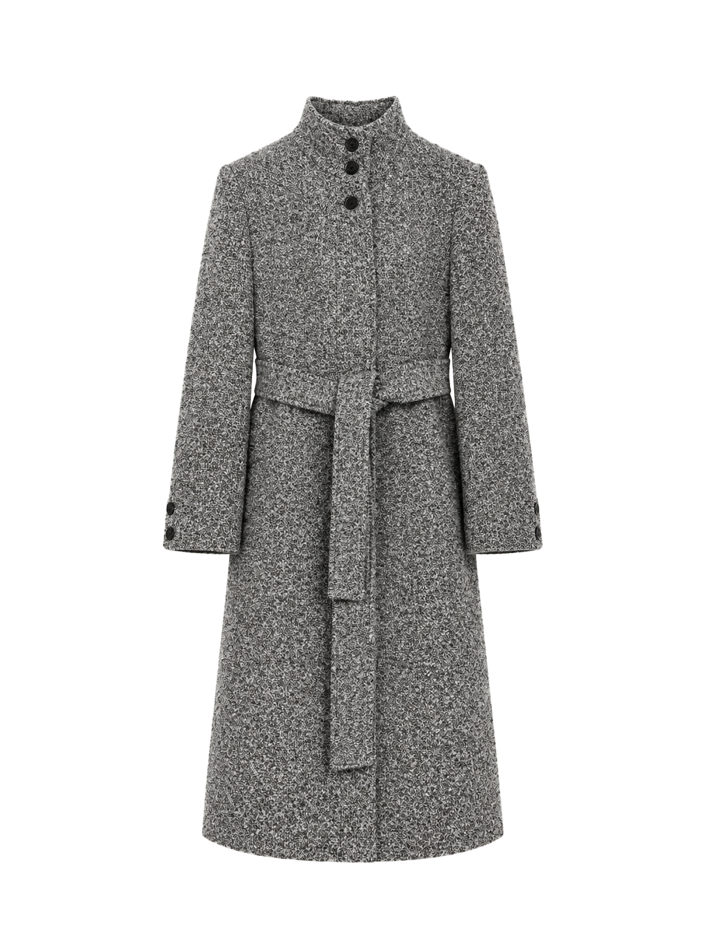 Firelady Fur Women's Alpaca-Wool A-Line Coat – Stand Collar