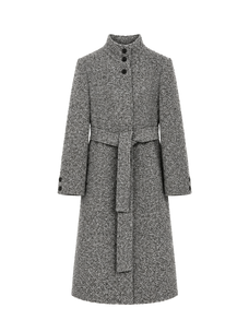 Firelady Fur Women's Alpaca-Wool A-Line Coat – Stand Collar