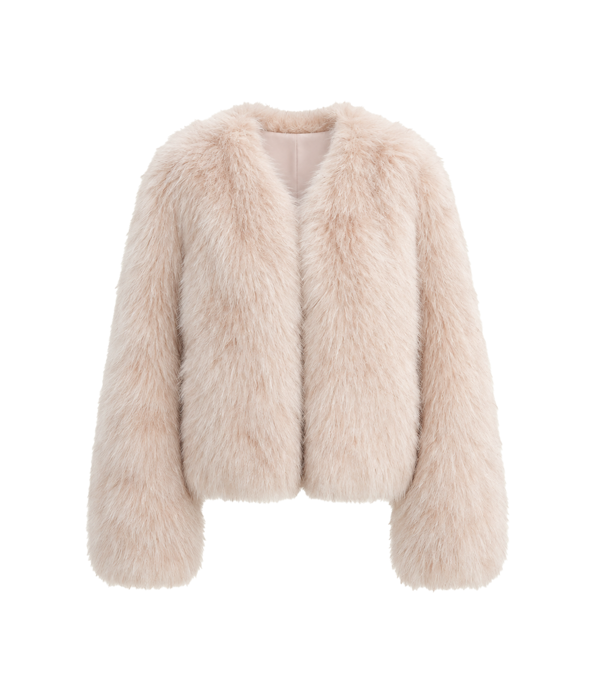 Firelady Fur Women's Natural Fox Fur Jacket – Cropped V-Neck