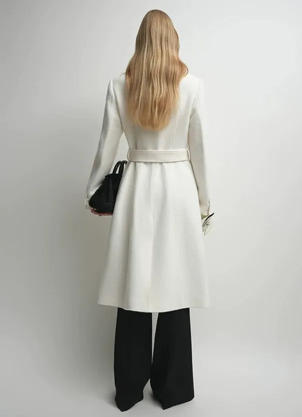 Firelady Fur Women's Alpaca-Wool A-Line Coat – Stand Collar