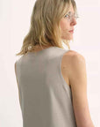20NM ultra - fine high - quality silk, smooth and elegant U - neck straight knitted vest T - variant_title