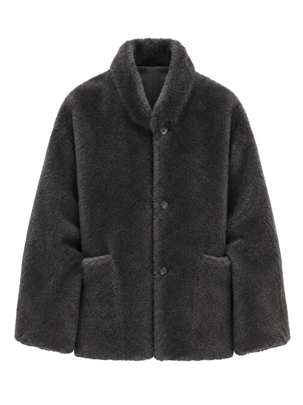 Firelady Fur Women's South African Loman Shearling Coat – Mid-Length Stand Collar