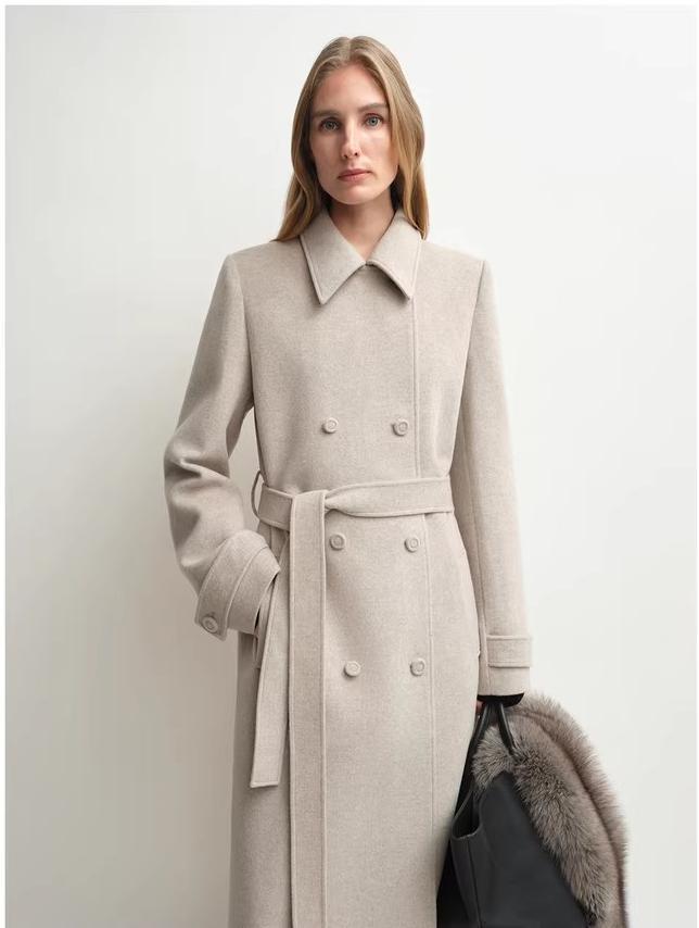 “3 Looks in One Coat” Firelady Fur Women's Alpaca Wool Coat with Detachable Cape "Elegant Silhouette" - variant_title