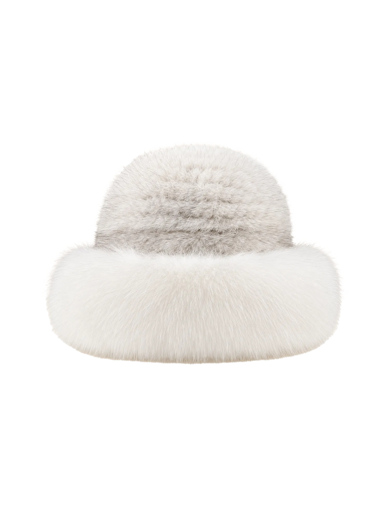 Fireladyfur Women's Mink & Fox Fur Winter Bucket Hat