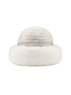 Fireladyfur Women's Mink & Fox Fur Winter Bucket Hat