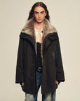 Firelady Fur Women's Down Parka with Detachable Tokaj Fur Collar & 90% Goose Down "Ode to the Stars"
